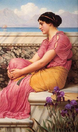 John William Godward Absence Makes the Heart Grow Fonder oil painting picture